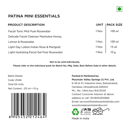 Forest Essentials Patina Rose Glow Kit Gift Box