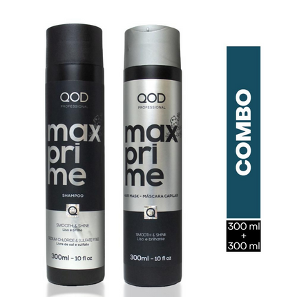 QOD Professional Max Prime After Treatment Shampoo & Hair Mask Combo