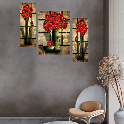 Tehzeeb Creations Set Of 3 Digital Wall Painting