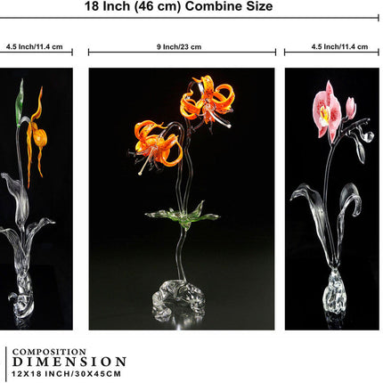 Tehzeeb Creations Set Of 3 Digital Wall Painting