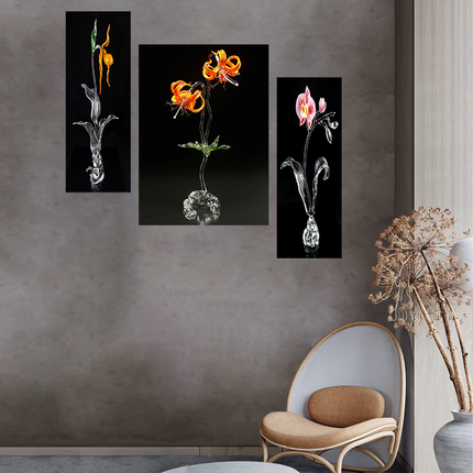Tehzeeb Creations Set Of 3 Digital Wall Painting