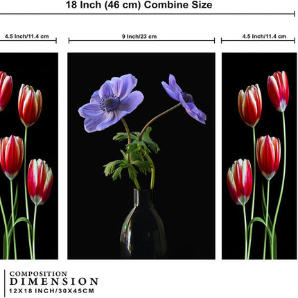 Tehzeeb Creations Set Of 3 Digital Wall Painting