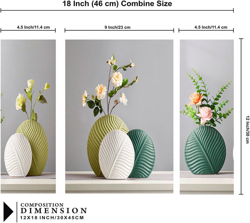 Tehzeeb Creations Set Of 3 Digital Wall Painting