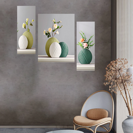 Tehzeeb Creations Set Of 3 Digital Wall Painting