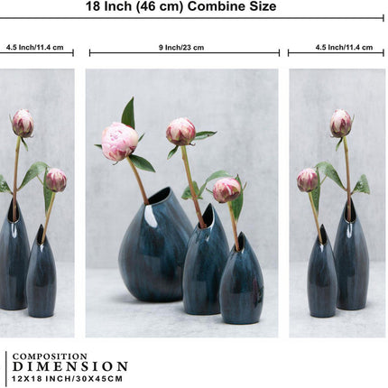 Tehzeeb Creations Set Of 3 Digital Wall Painting