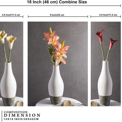 Tehzeeb Creations Set Of 3 Digital Wall Painting