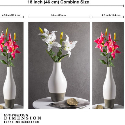 Tehzeeb Creations Set Of 3 Digital Wall Painting