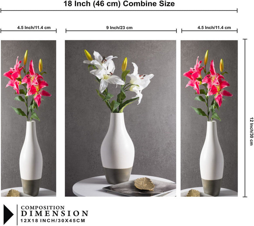 Tehzeeb Creations Set Of 3 Digital Wall Painting