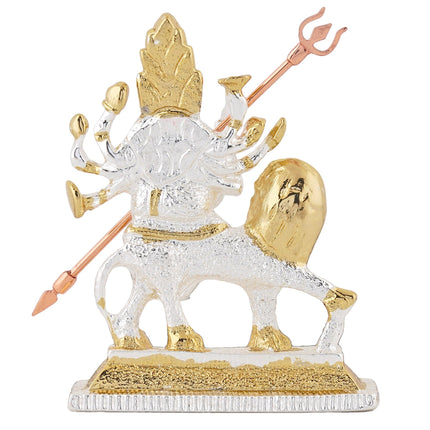 Estele Gold-Polished Religious goddess Durga Ma Idol for Pooja & Car decor