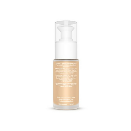 Mamaearth Hydra-Glow Full Coverage Foundation With Vitamin C & Turmeric - Beige Glow - Limited Time Offer