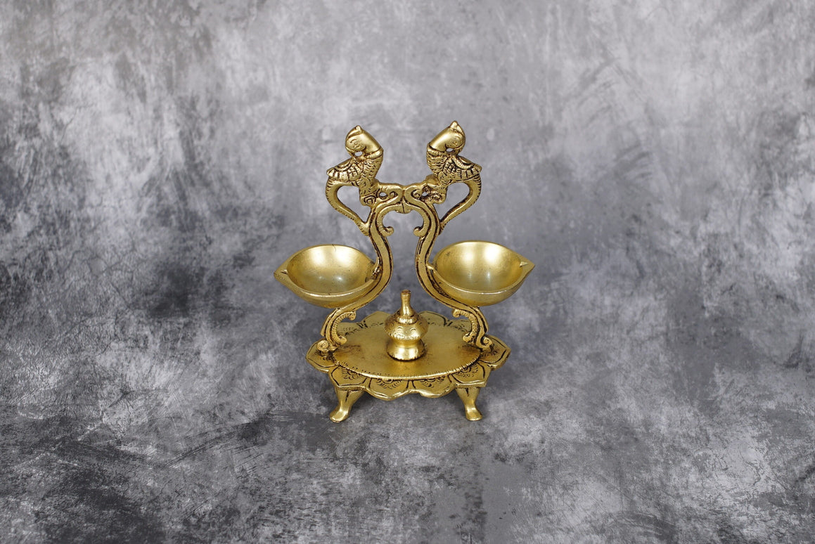 Sri Rudra Double Diyas – SR 02324