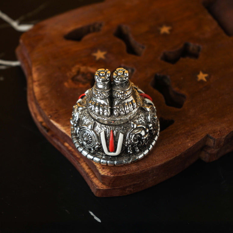 Sri Rudra Silver Plated Balaji Charan (SR02458)