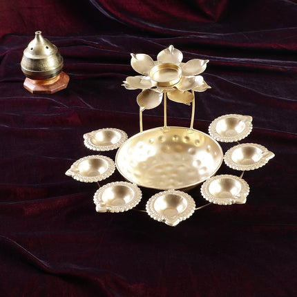 Sri Rudra Lotus Diya (SR03259)