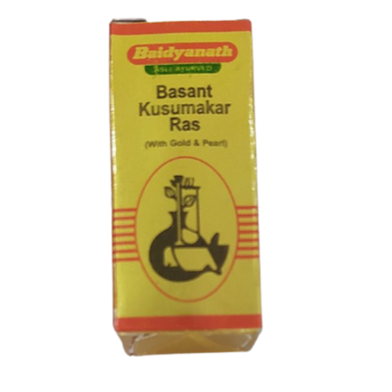 Baidyanath Basant Kusumakar Ras (with Gold, Silver & Pearl)