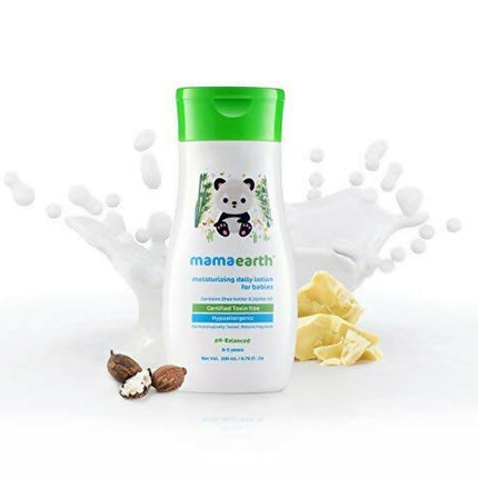 Mamaearth Daily Moisturizing Lotion & Nourishing Baby Hair Oil, With Almond & Avocado Oil