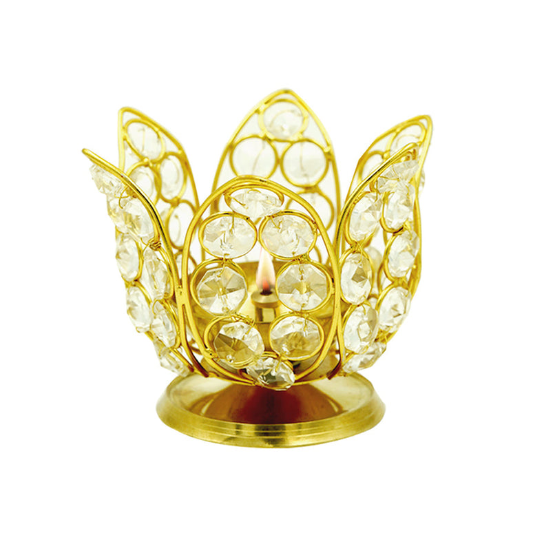 Shubhkart Nitya Brass Bhramha Kamal Diya