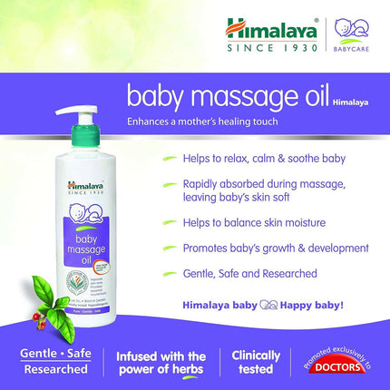 Himalaya Baby Massage Oil & Himalaya Baby Hair Oil Combo