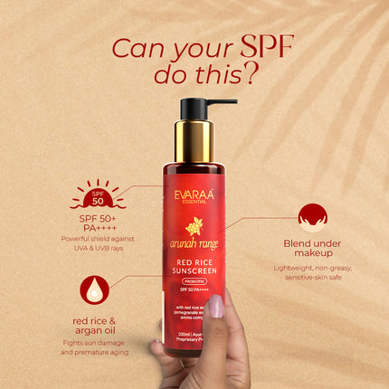 Evaraa Essential Red Rice Sunscreen