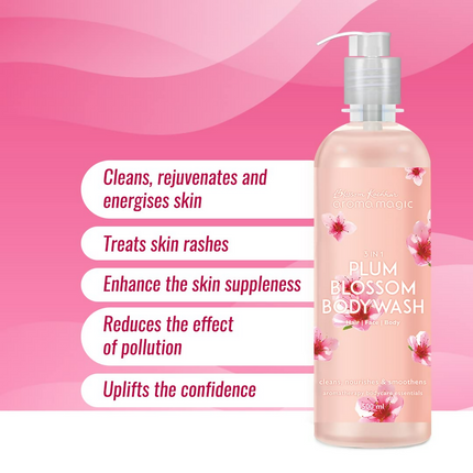 Blossom Kochhar Aroma Magic 3-in-1 Plum Blossom Body Wash Hair, Face & Body Cleanser