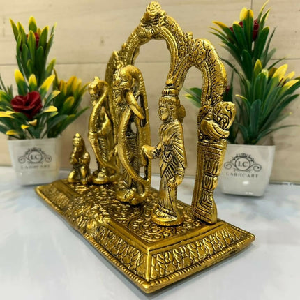 Labhcart Metal Ram Darbar Statue Set