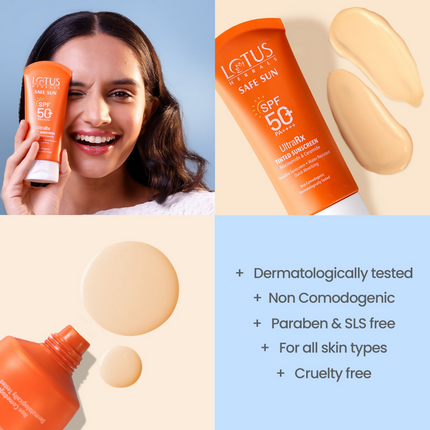 Lotus Herbals Safesun Ultrarx Tinted Sunscreen SPF 50+ PA++++