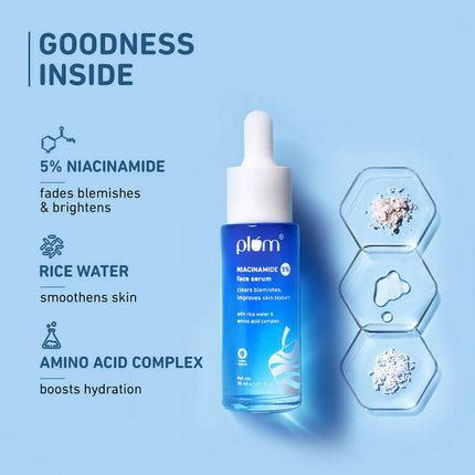 Plum 5% Niacinamide Face Serum With Rice Water