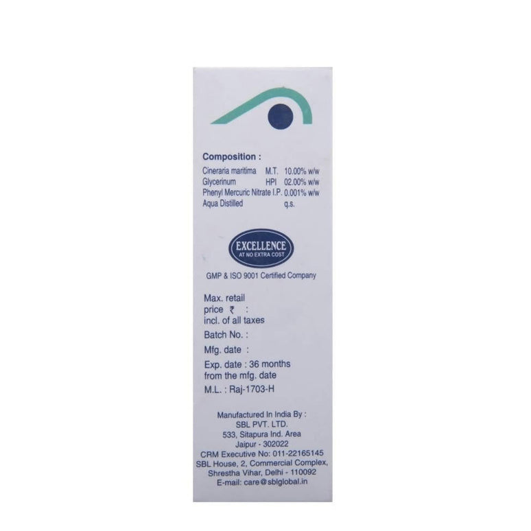 SBL Homeopathy C-ineraria Maritima 10 % Eye Drops