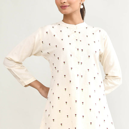 Joban Fashion Off White Kurta Top