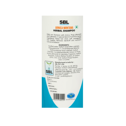 SBL Homeopathy Arnica Montana Herbal Shampoo
