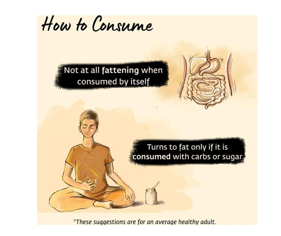 Isha Life Pure A2 Desi Cow Ghee | Made Traditionally from Curd | Made from Grass-fed Free Grazing Desi Cows' Milk