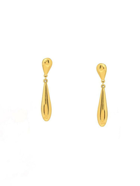 Golden Drop Earrings - Ruby Raang