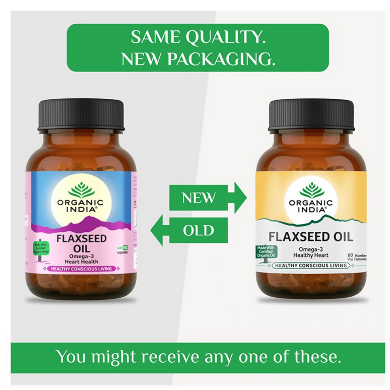 Organic India Flaxseed Oil Capsules