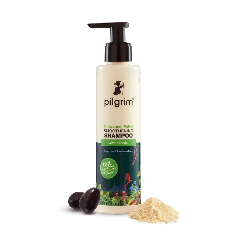 Pilgrim PatuÃ¡ & Keratin Hair Smoothening Shampoo For Dry & Frizzy Hair, For Hair Smoothening & Healthy Scalp