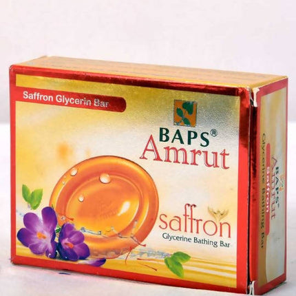 Baps Amrut Saffron Glycerin Bathing Bar