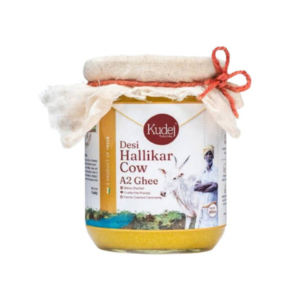 Kudej Desi Hallikar Cow A2 Ghee | Organic Desi Gir Cow Ghee |  Made From Grass Fed Cow's Milk