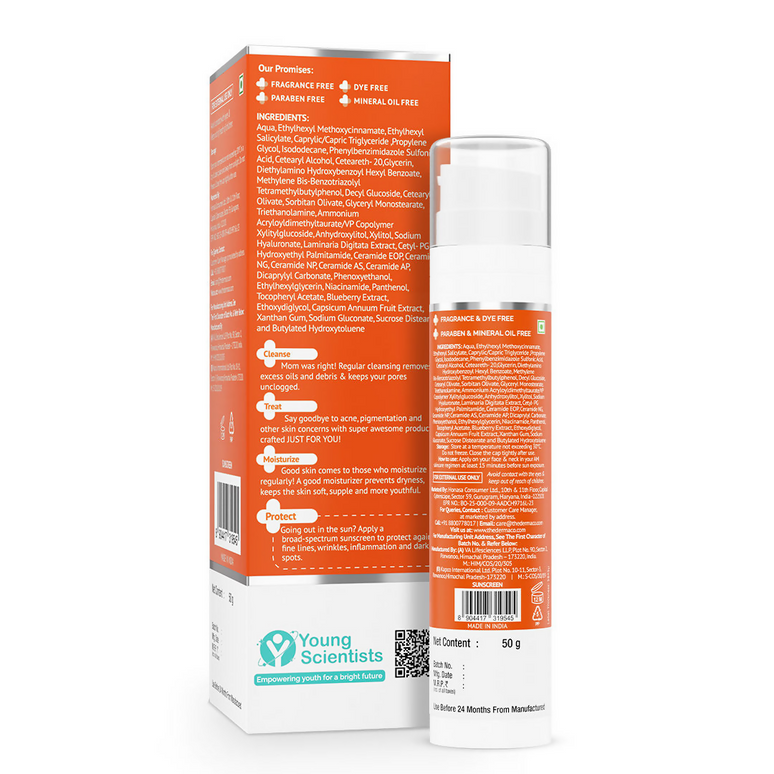 The Derma Co 1% Hyaluronic Sunscreen Hydrating Gel SPF 50 PA ++++