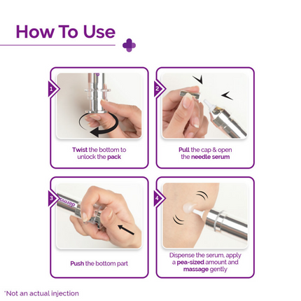 The Derma Co 50000 PPM Vitamin C Microneedle Face Serum Shot for Bright & Glowing Skin