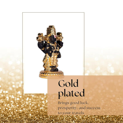 House Of Wemy Gold-Polished Premium Balaji Statue