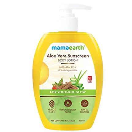 Mamaearth Aloe Vera Sunscreen Body Lotion SPF 30