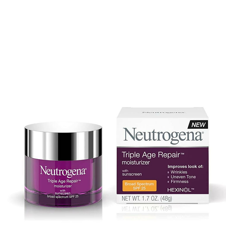 Neutrogena Triple Age Repair Anti Wrinkle Daily Facial Moisturizer With Spf 25
