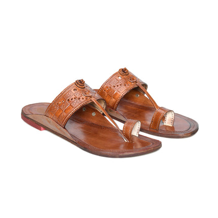 Stepsoft Men’S Leather Kolhapuri Chappals – Traditional Ethnic Footwear