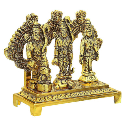 Craftam Metal Shri Ram Darbar With Hanuman Ji