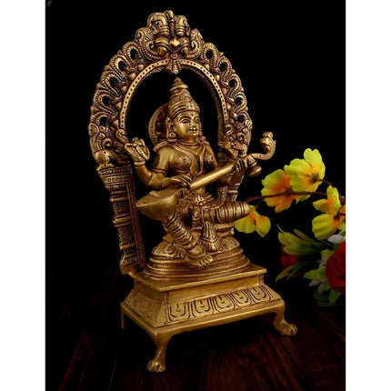 Vintage Gulley Goddess Saraswati Murti