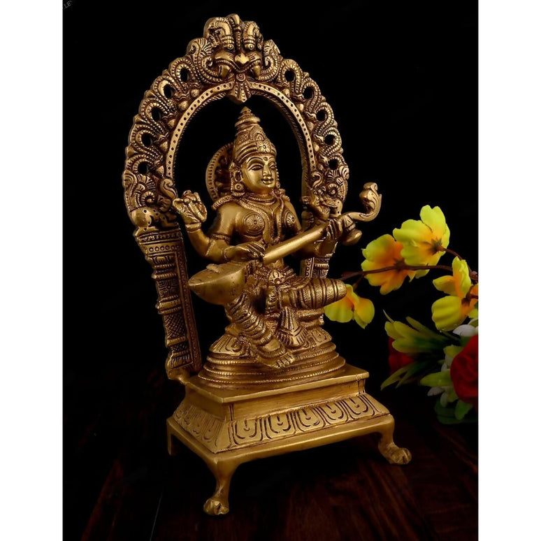 Vintage Gulley Goddess Saraswati Murti