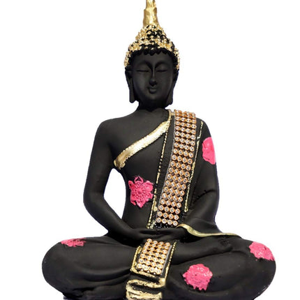 Shri Balaji Enterprises Polyresin Sitting Lord Buddha Idol