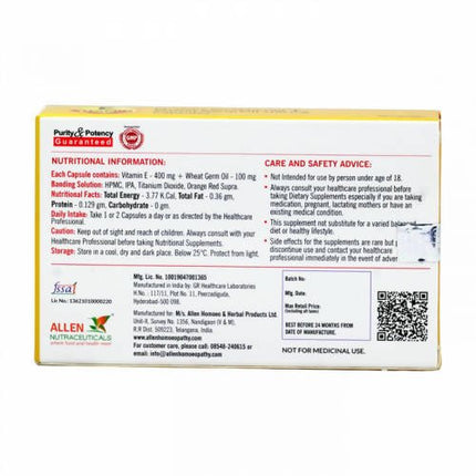 Allen Homeopathy Vitamin E Capsules