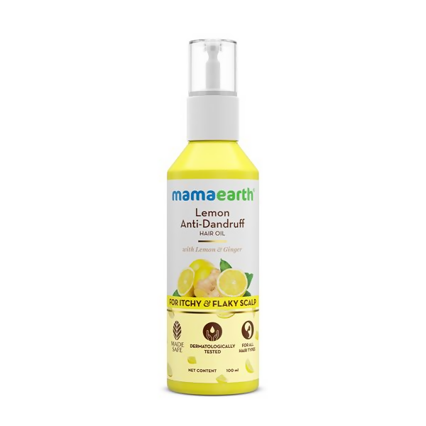 Mamaearth Lemon Anti-Dandruff Hair Oil with Lemon & Ginger for Dandruff
