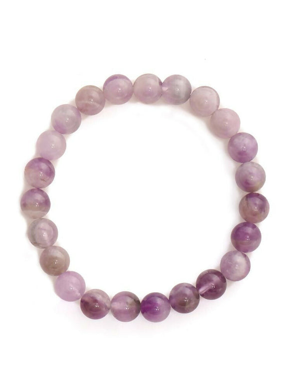 Purple Amethyst Beads Crystal Bracelet - Ruby Raang