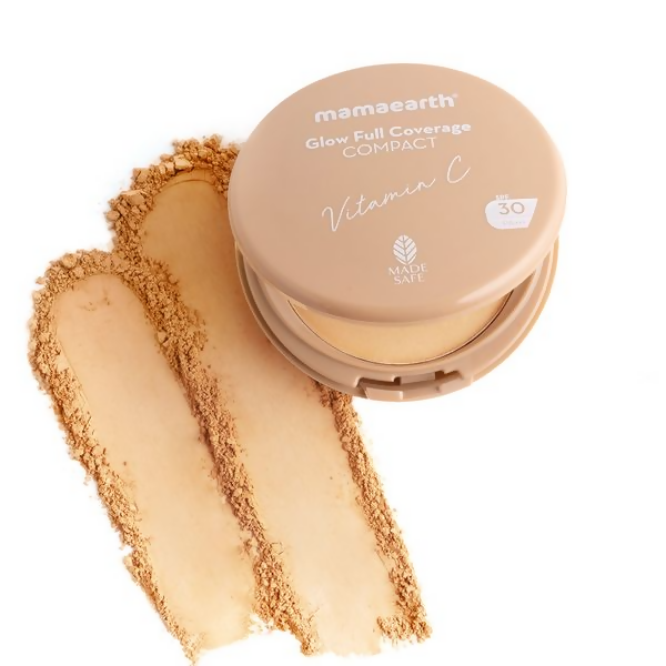 Mamaearth Glow Full Coverage Compact With SPF 30 - Natural Glow