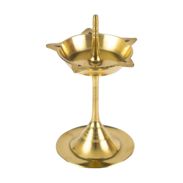 Spillbox Gold-Toned Brass Kuthu Vilakku Diyas Pooja Essential
